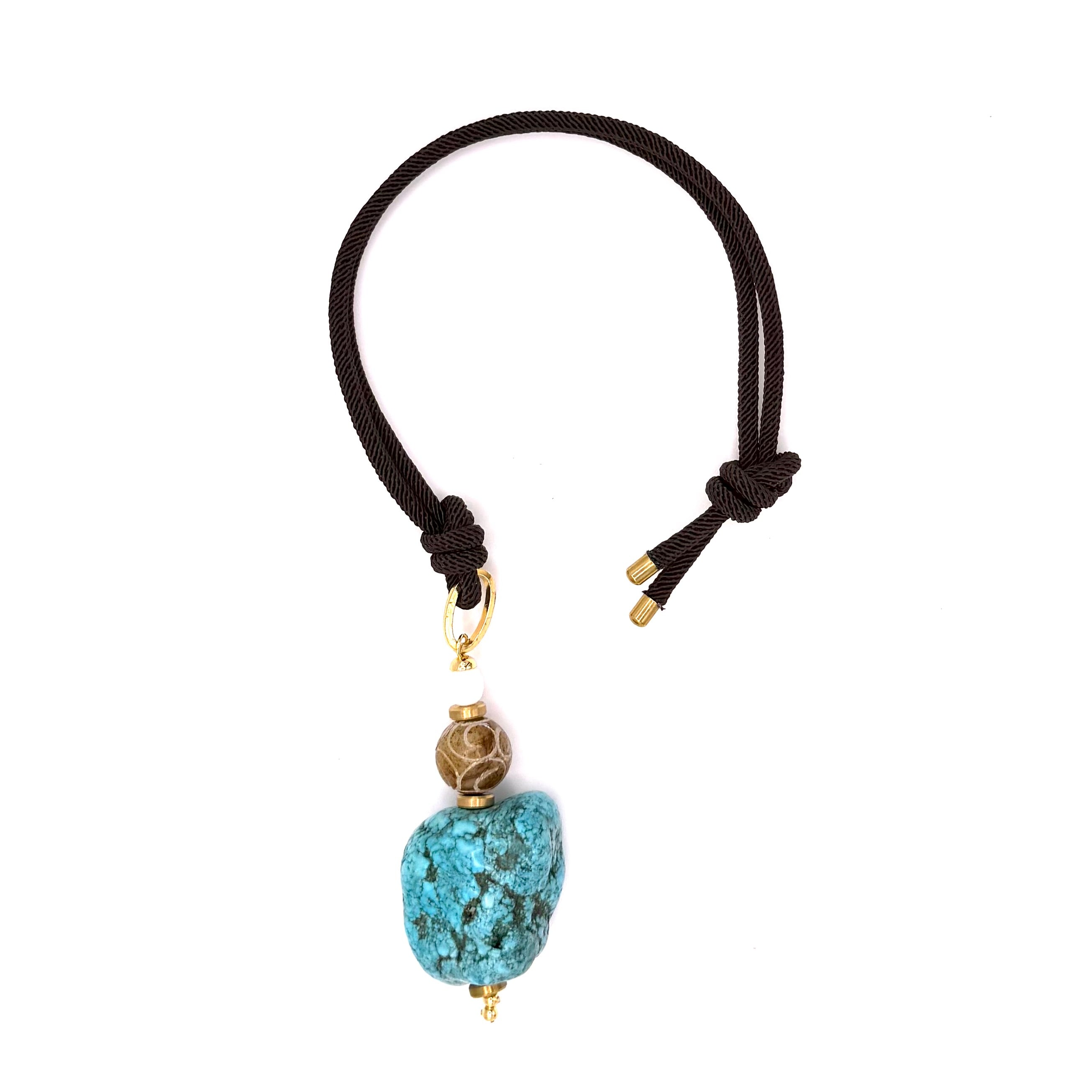 Gargantilla Aro Coral Lila - Tide Stone