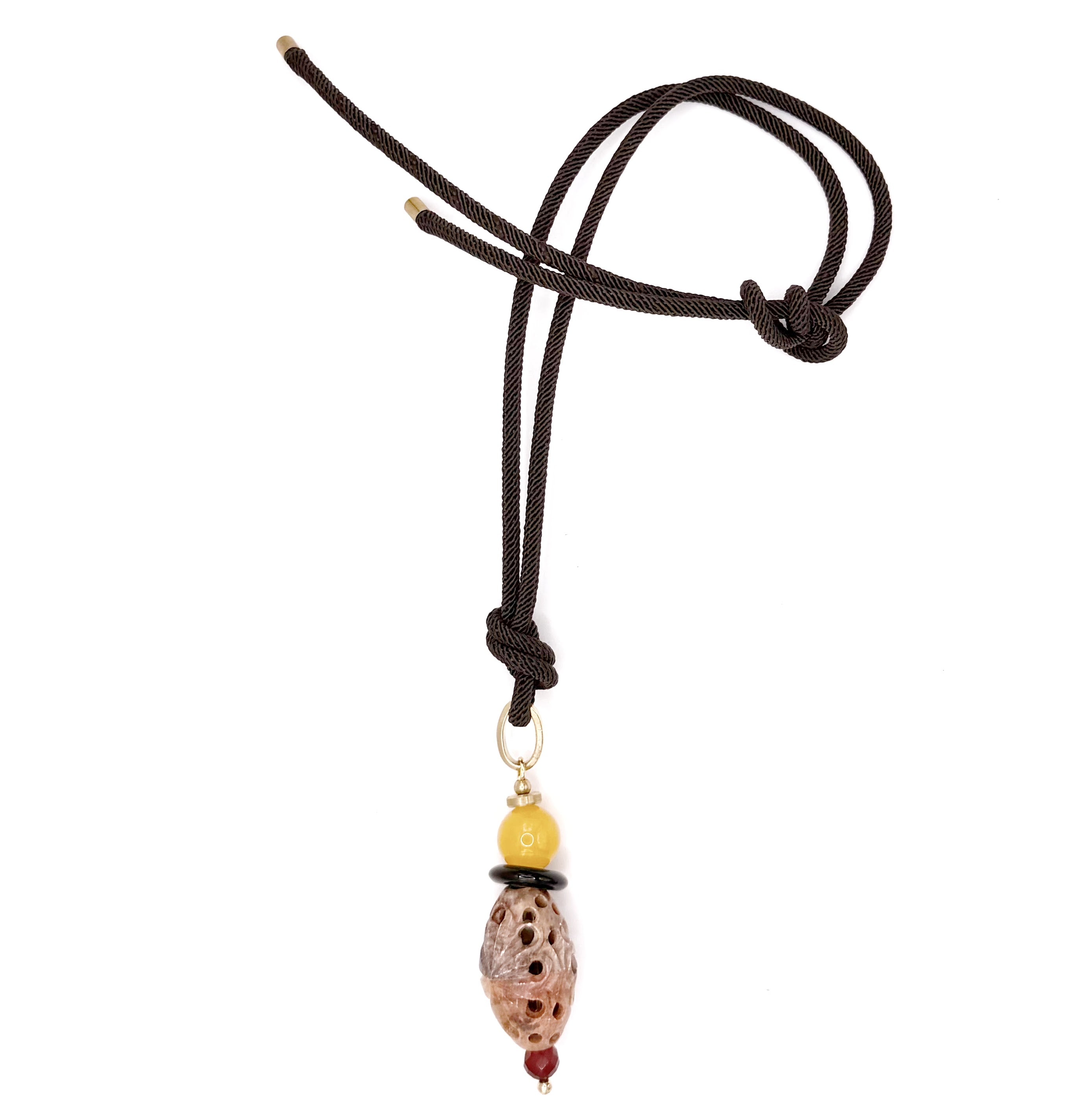 Gargantilla Lariat Ocre