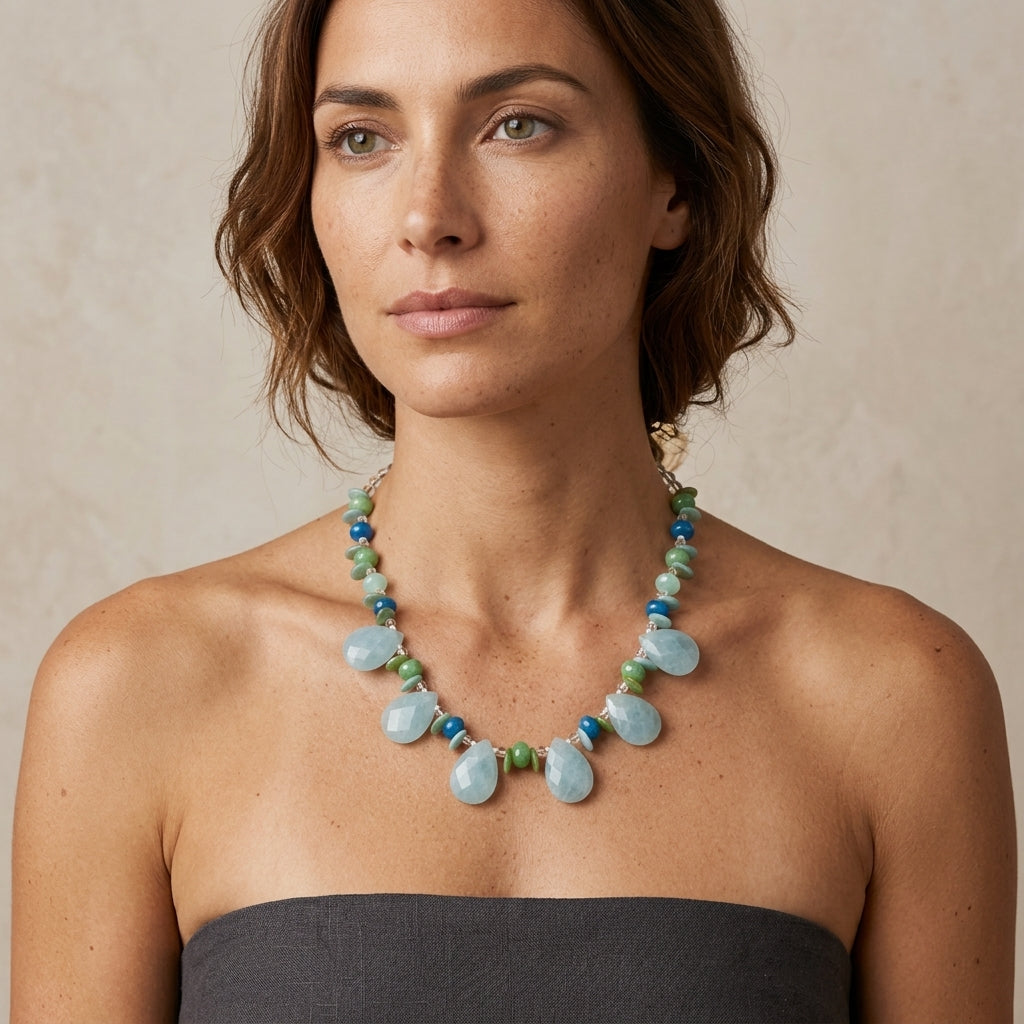 Aqua Green Necklace
